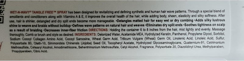 Wet N Wavy Vitamin E Leave-in Conditioner 12 Oz - Tangle Free Formula for Curly, Coily, and Kinky Hair - Image 4